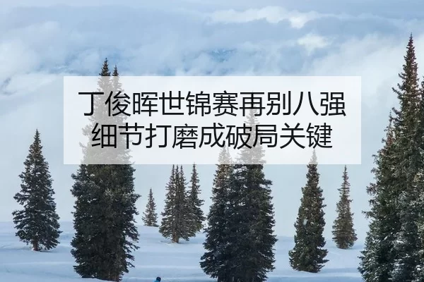 丁俊晖世锦赛再别八强 细节打磨成破局关键